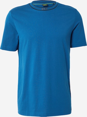 T-Shirt BOSS en bleu : devant