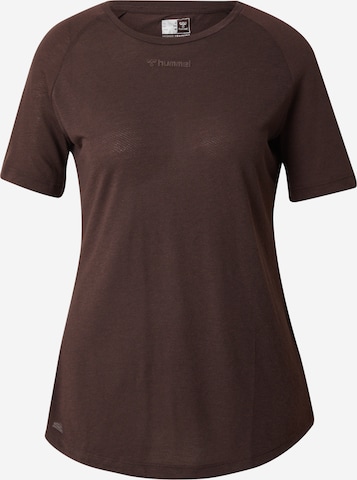 Hummel Performance Shirt 'Vanja' in Brown: front