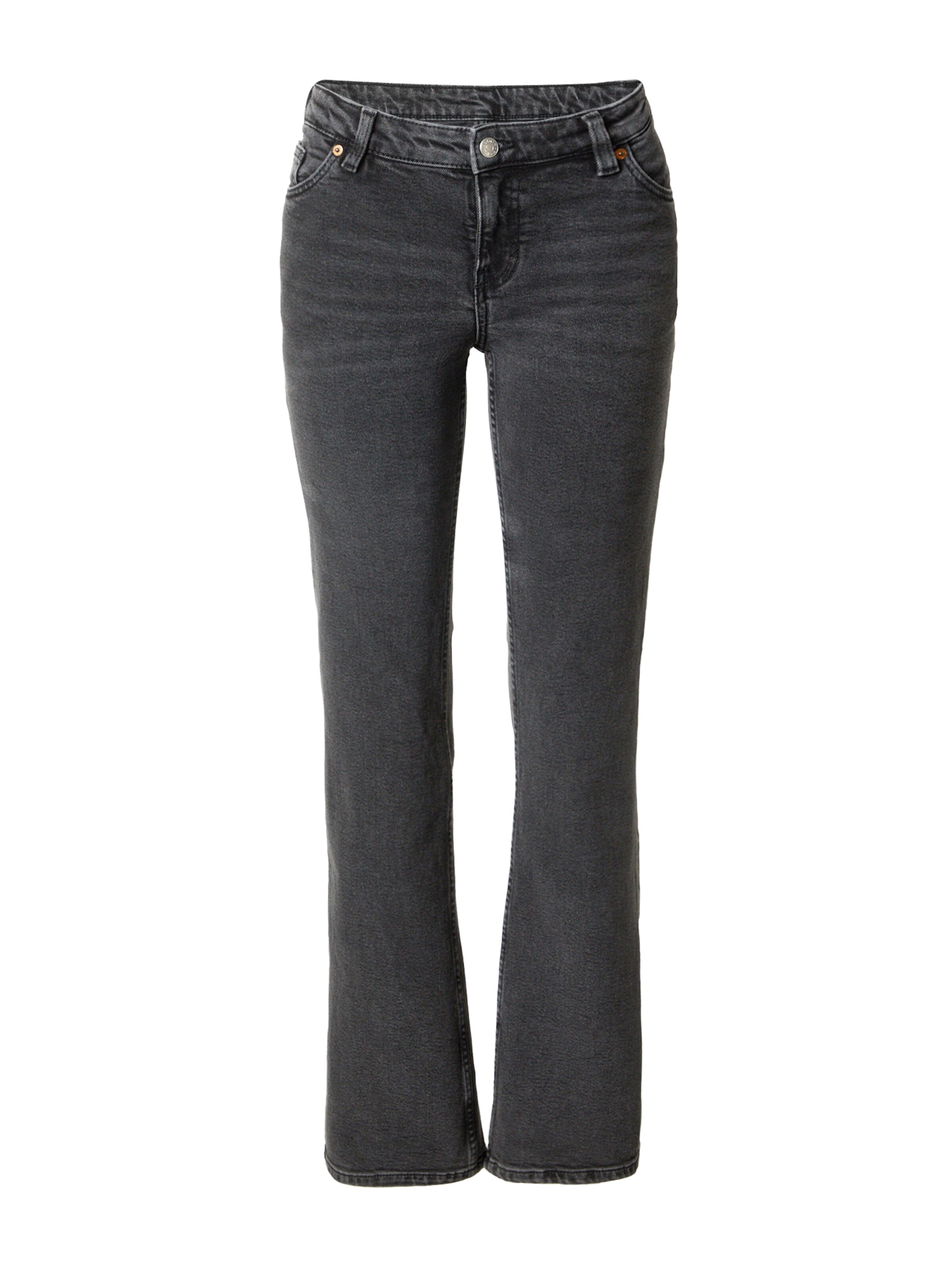 Monki Regular Jeans in Black: front