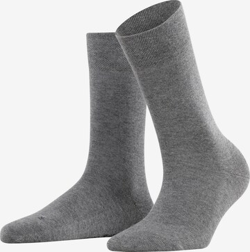 FALKE Socken 'Sensitive London' in Grau: Vorderseite