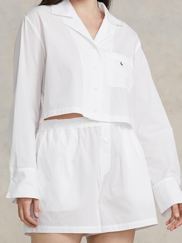 Pyjama ' Crop & Boxer Set ' Polo Ralph Lauren en blanc