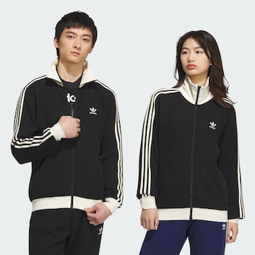 Veste de survêtement 'Adicolor Classic' ADIDAS ORIGINALS en noir : devant