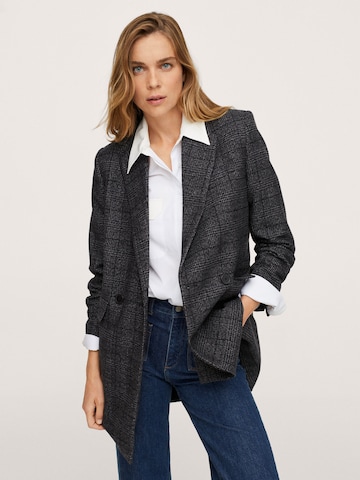 Manteau mi-saison 'Dali' MANGO en gris : devant