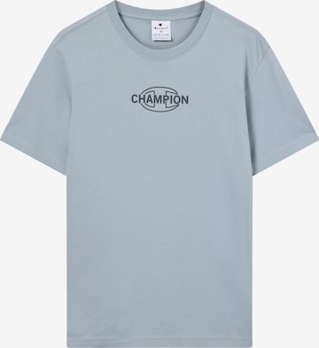 Champion Authentic Athletic Apparel T-Shirt in Blau: Vorderseite