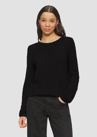 QS Pullover in Schwarz: Vorderseite