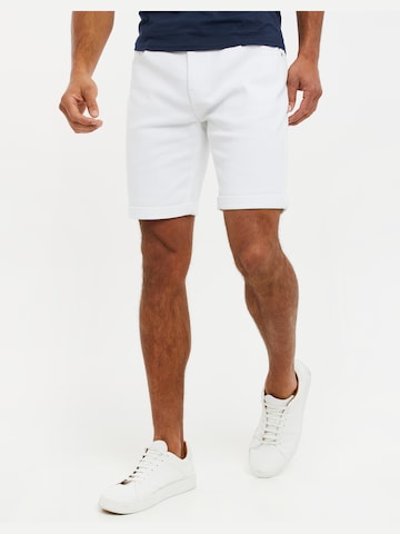 Regular Pantalon 'Sanky' Threadbare en blanc : devant