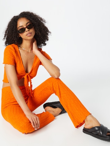 NEON & NYLON Trousers 'FAYE' in Orange