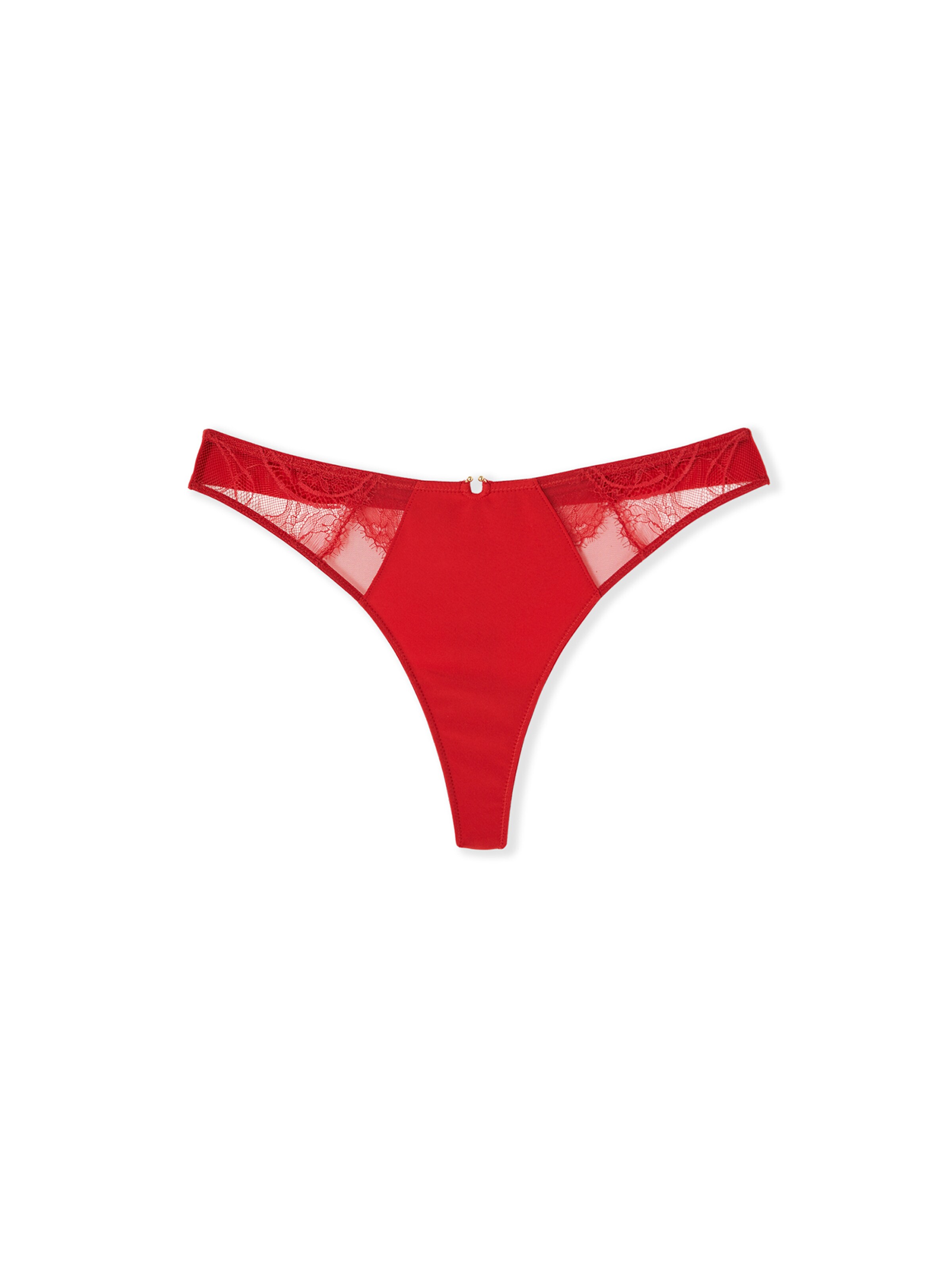 ETAM Thong 'Vertige' in Red: front
