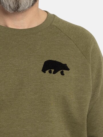 FORSBERG Sweatshirt 'mit Frottee Logo' in Green