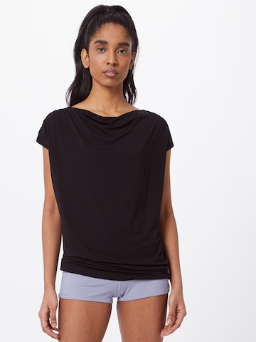 CURARE Yogawear Functioneel shirt in Zwart: voorkant