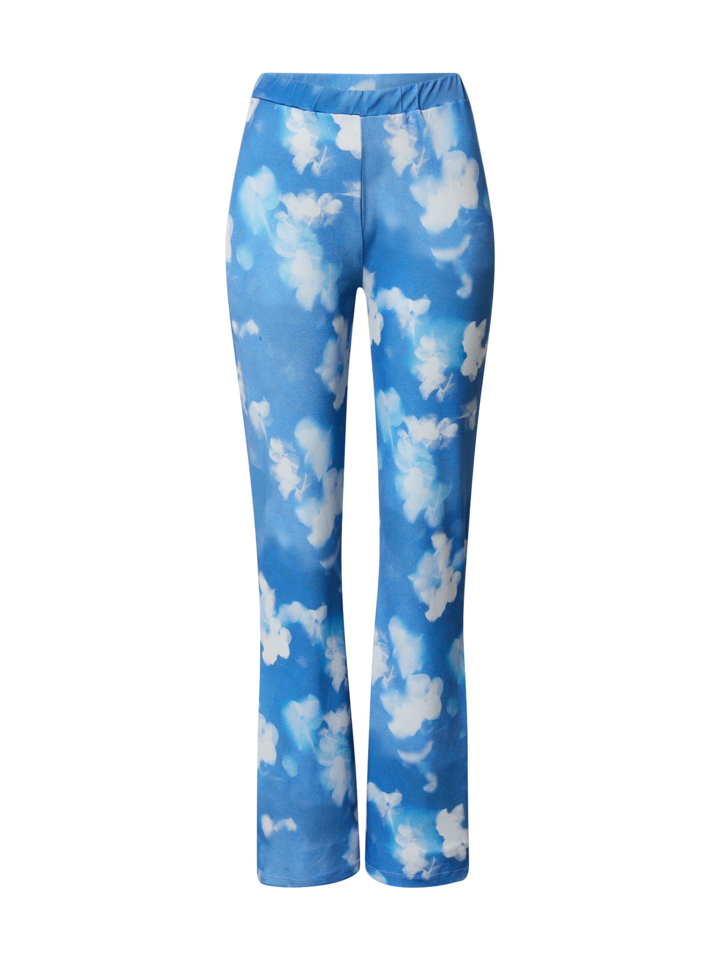 Nasty Gal Разкроени Панталон в синьо: отпред