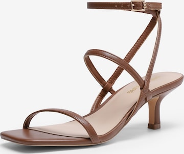 Dream Pairs Riemensandale in Braun: Vorderseite