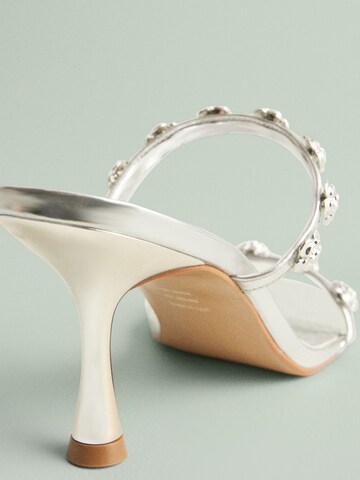 Next Muiltjes 'Tabitha Simmons x Next Flora' in Zilver