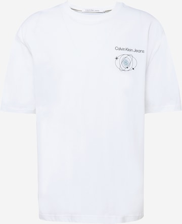 Calvin Klein Jeans T-shirt 'FUTURE' i vit: framsida