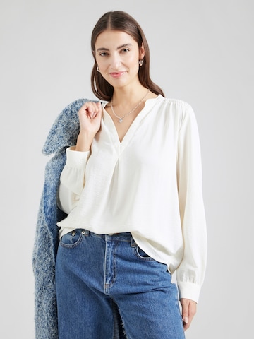 Camicia da donna di QS in bianco: frontale