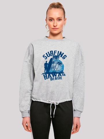 Sweat-shirt 'Hawaii Surf Beach Summer' F4NT4STIC en gris : devant