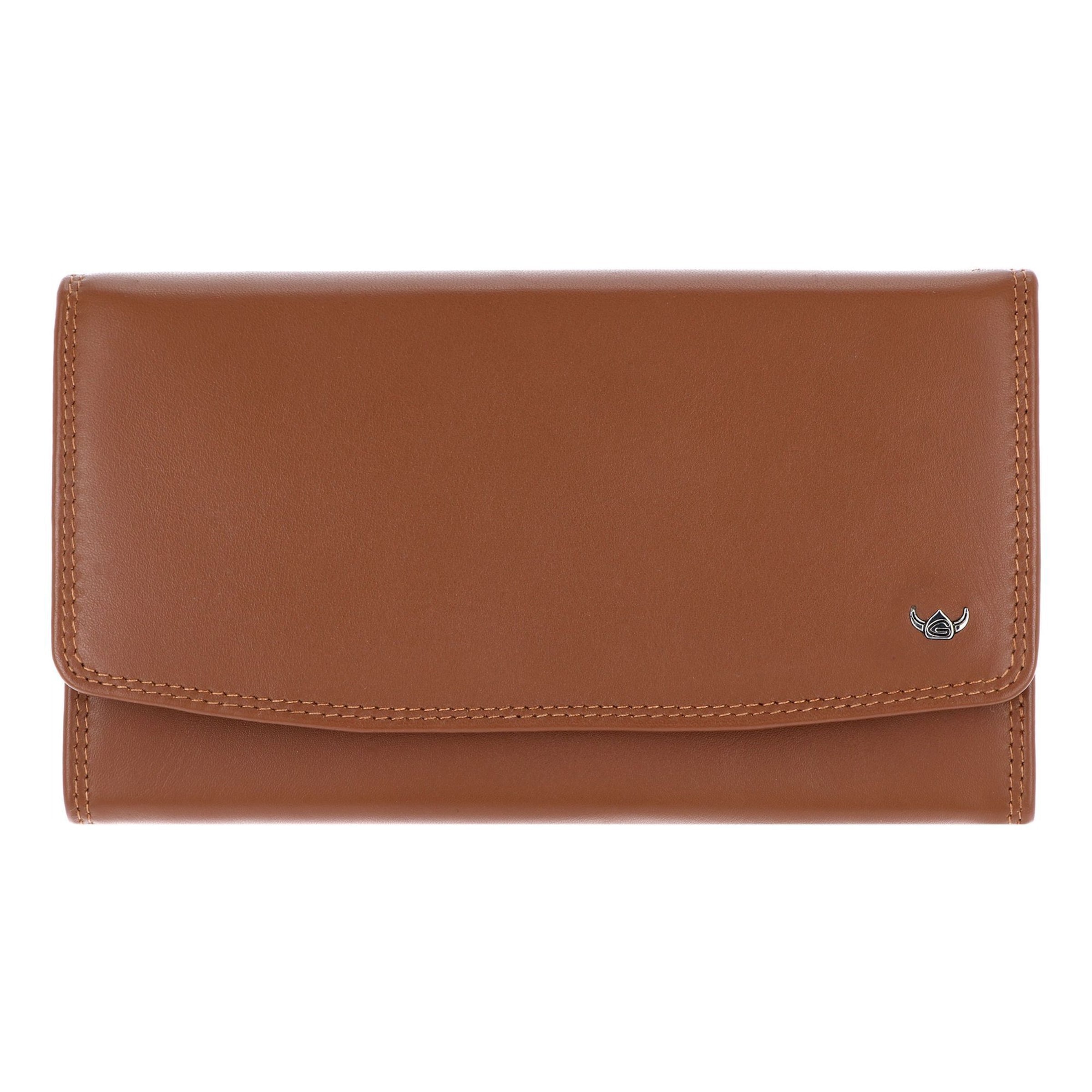 Porte-monnaies 'Polo' GOLDEN HEAD en marron : devant