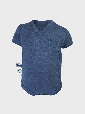 OrganicEra Romper/Bodysuit 'OrganicEra Organic Baby S/S Kimono Body' in Blue: front