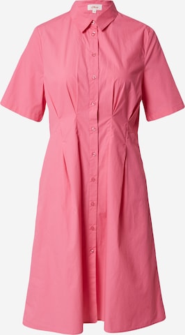 s.Oliver - Vestido camisero en rosa: frente