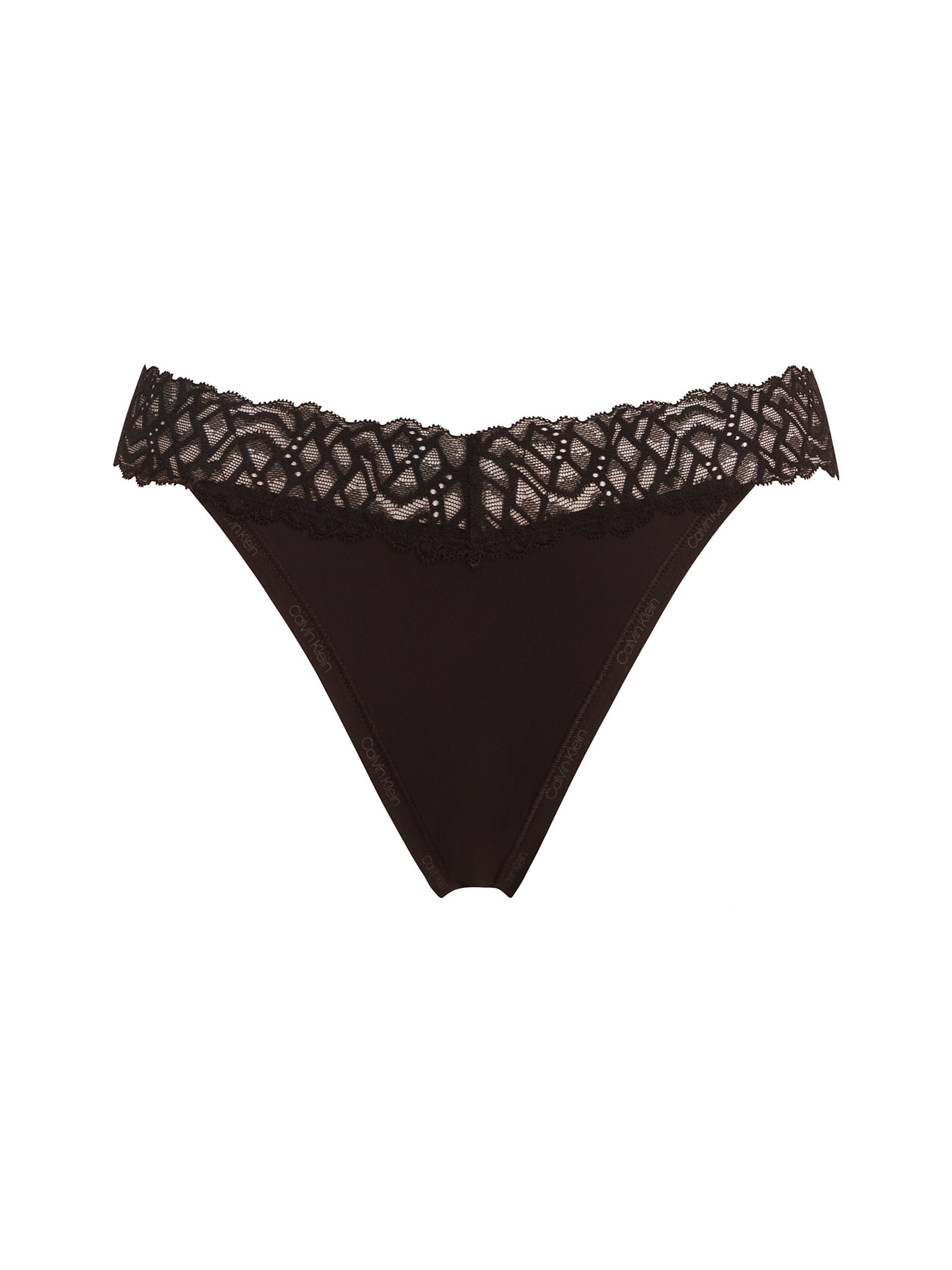 Slip Calvin Klein en noir : devant