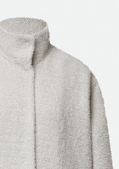 COMMA Manteau mi-saison en gris clair, Vue avec produit