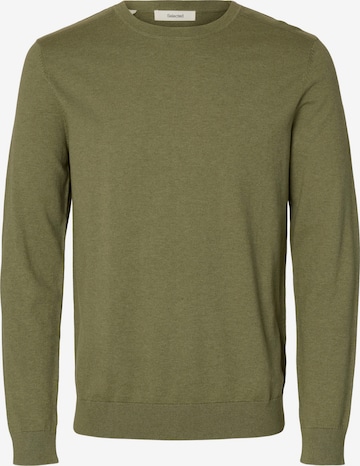 žalia SELECTED Standartinis modelis Megztinis 'SLHBERG': priekis