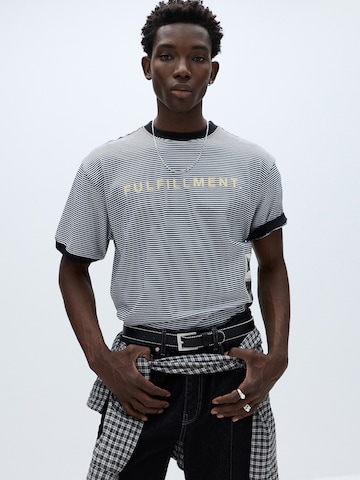 Pull&Bear Pasek w kolorze czarny