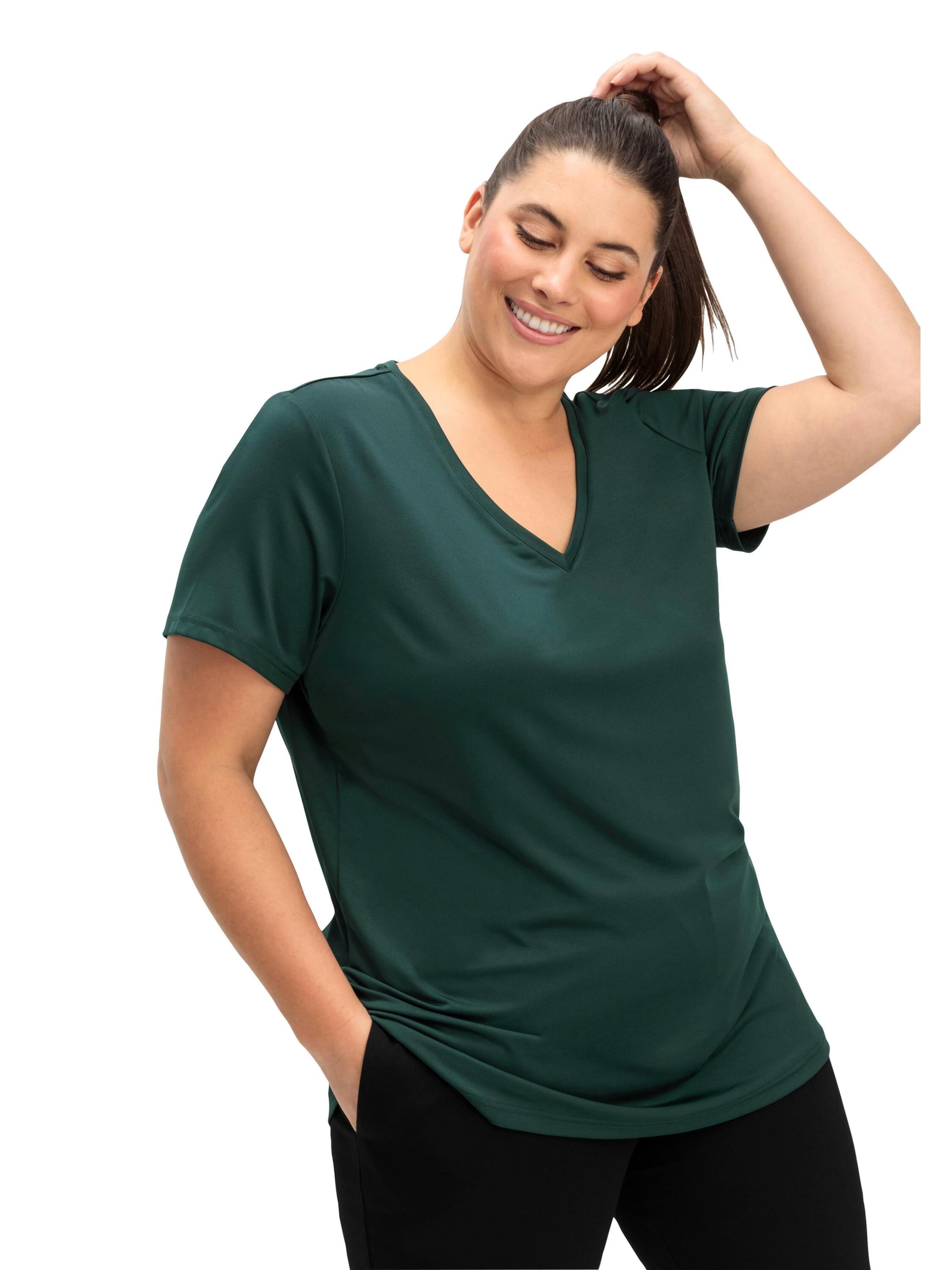 SHEEGO Функциональная футболка в Зеленый