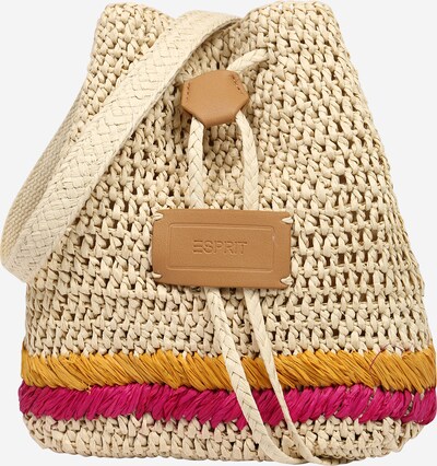 ESPRIT Mala de bolsa 'Delia' em estuque / amarelo dourado / rosa, Vista do produto