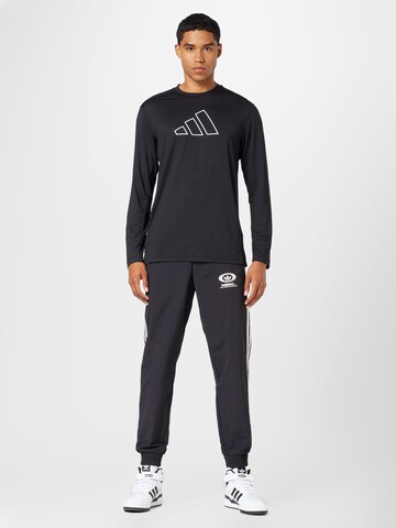 ADIDAS PERFORMANCE Performance Shirt 'Train Icons' in Black