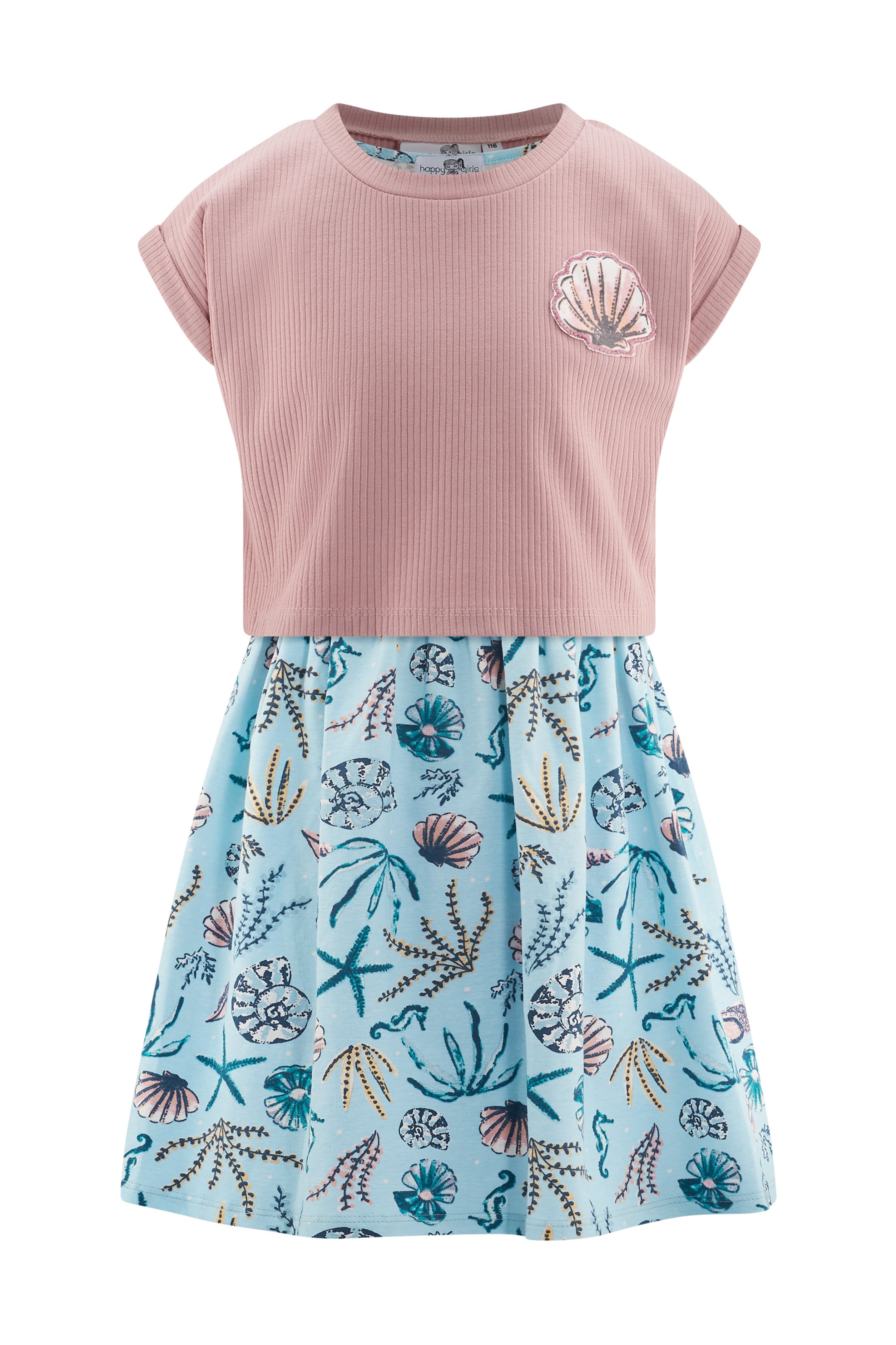 happy girls - Conjuntos em azul: frente