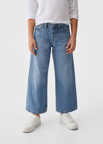 MANGO KIDS Wide leg Jeans 'Culotte6' i blå: framsida
