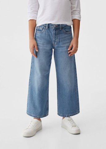 Wide leg Jeans 'Culotte6' de la MANGO KIDS pe albastru: față
