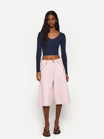 Bershka Sweater in Blue: front