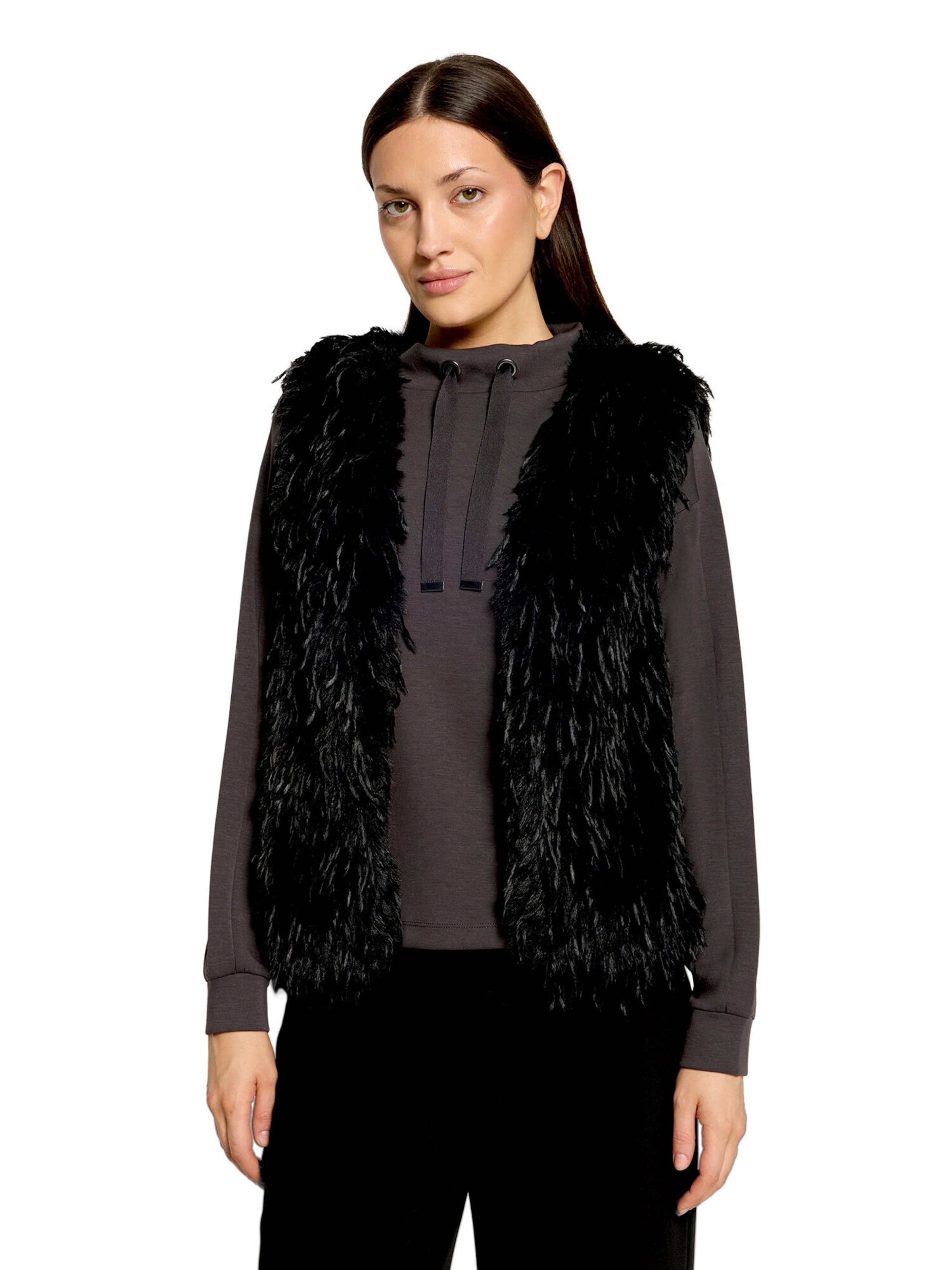 Gilet di Betty & Co in nero: frontale
