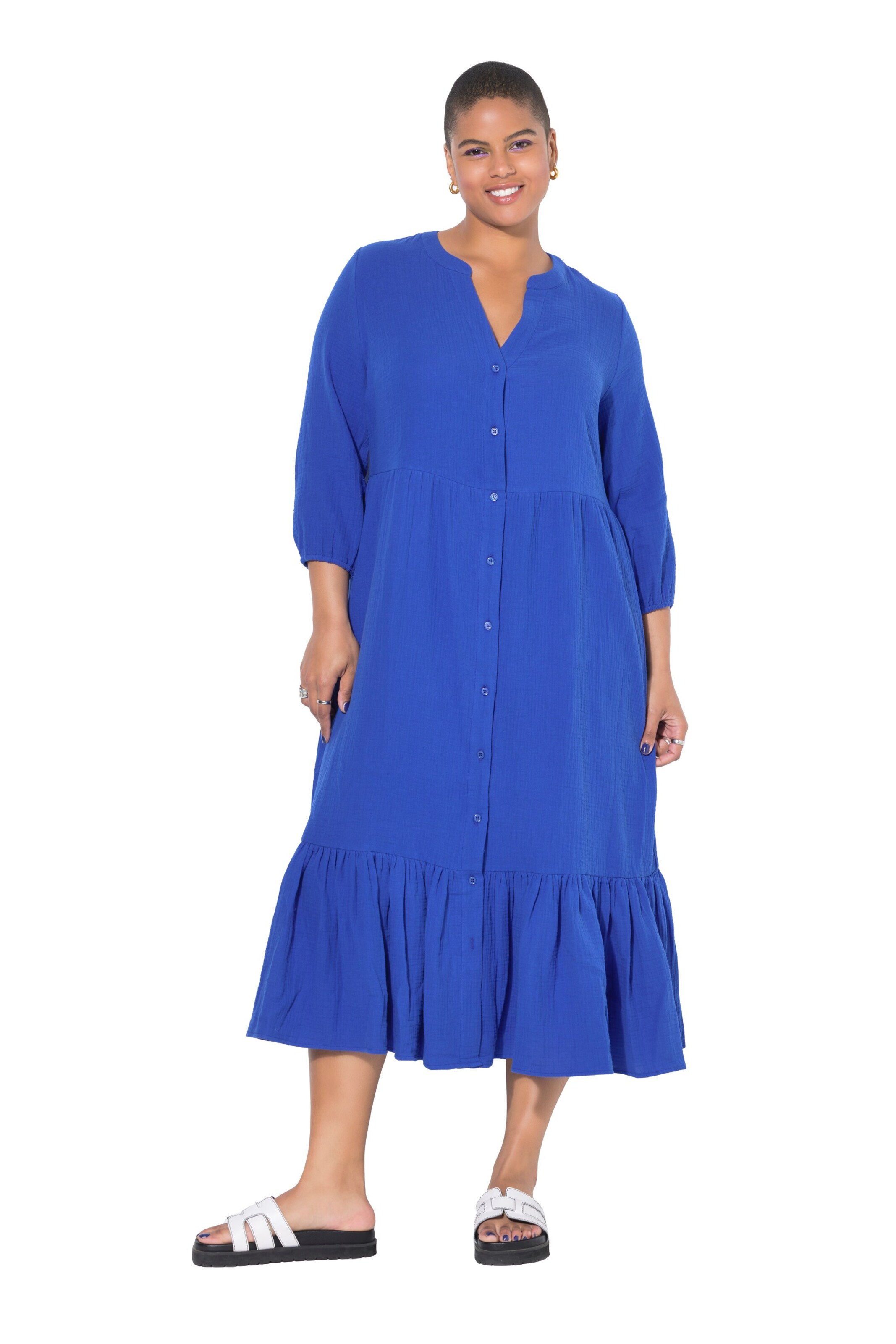 Studio Untold Dress in Blue: front
