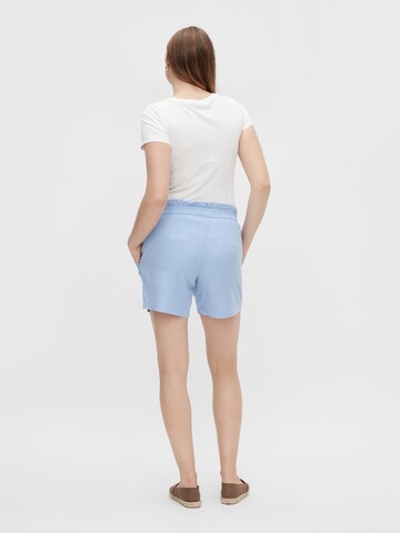 Regular Pantaloni 'Newbethune' de la MAMALICIOUS pe albastru