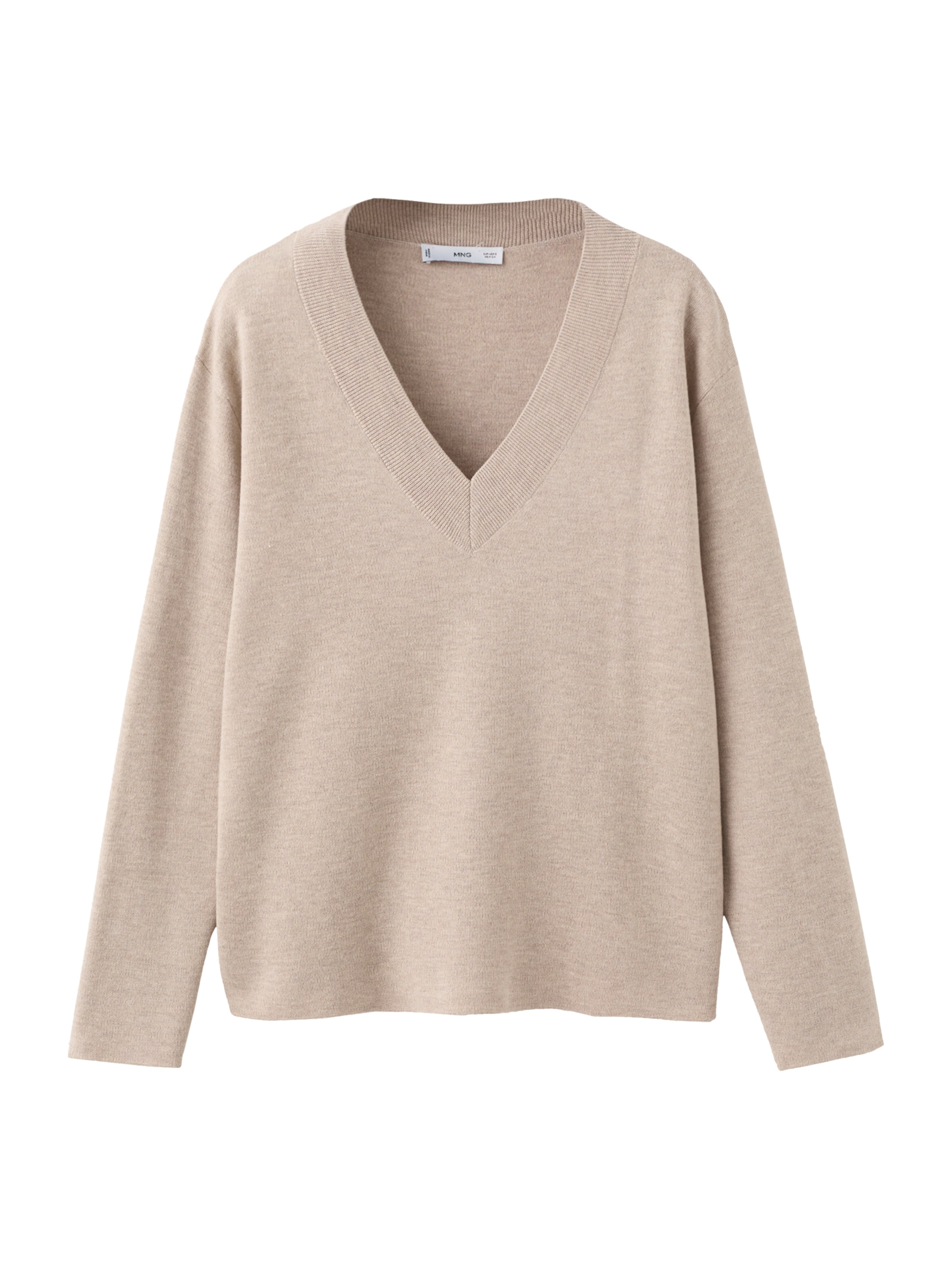 MANGO Sveter 'BRUNINS' - Sivá: predná strana