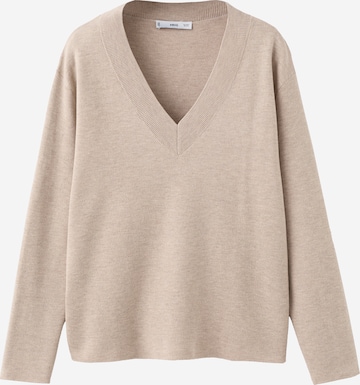 MANGO Sveter 'BRUNINS' - Sivá: predná strana