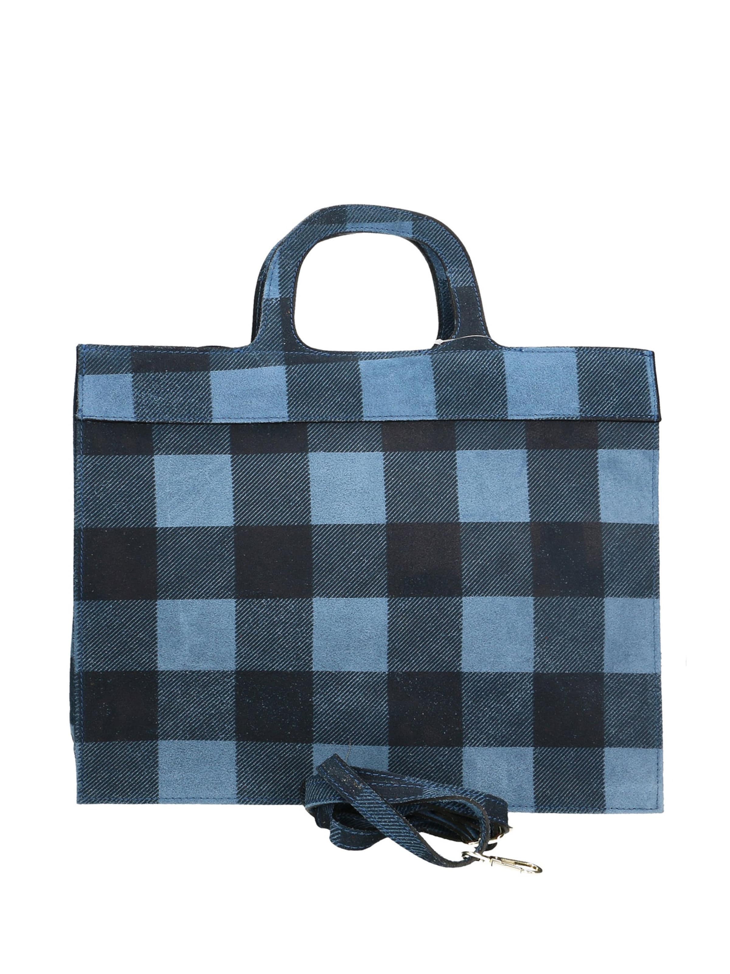 Borsa a mano 'Borsa a Mano Donna Ivy Design Vera Pelle Scamosciata Made in Italy' di Gave Lux in blu