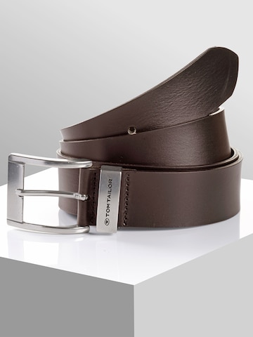 Ceinture ' All Styles ' TOM TAILOR en marron : devant