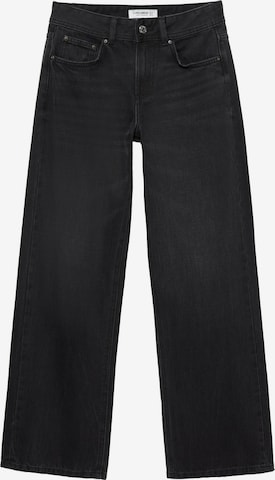 Pull&Bearregular Traperice - crna boja: prednji dio