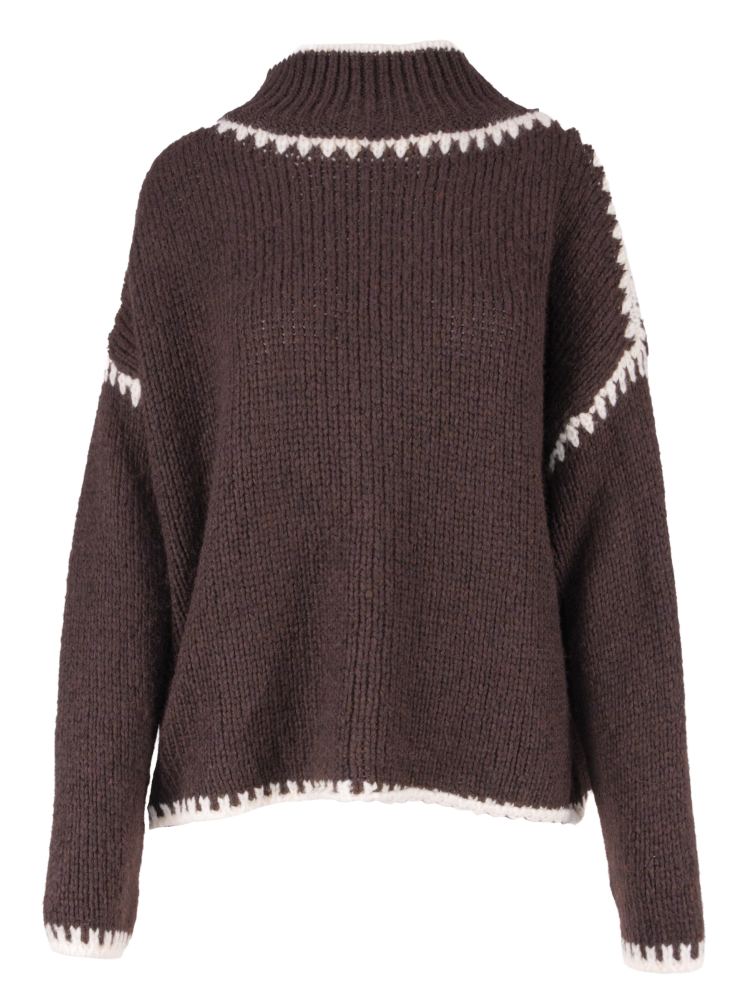 Pull-over 'JOLIE' Seasons of April en marron : devant