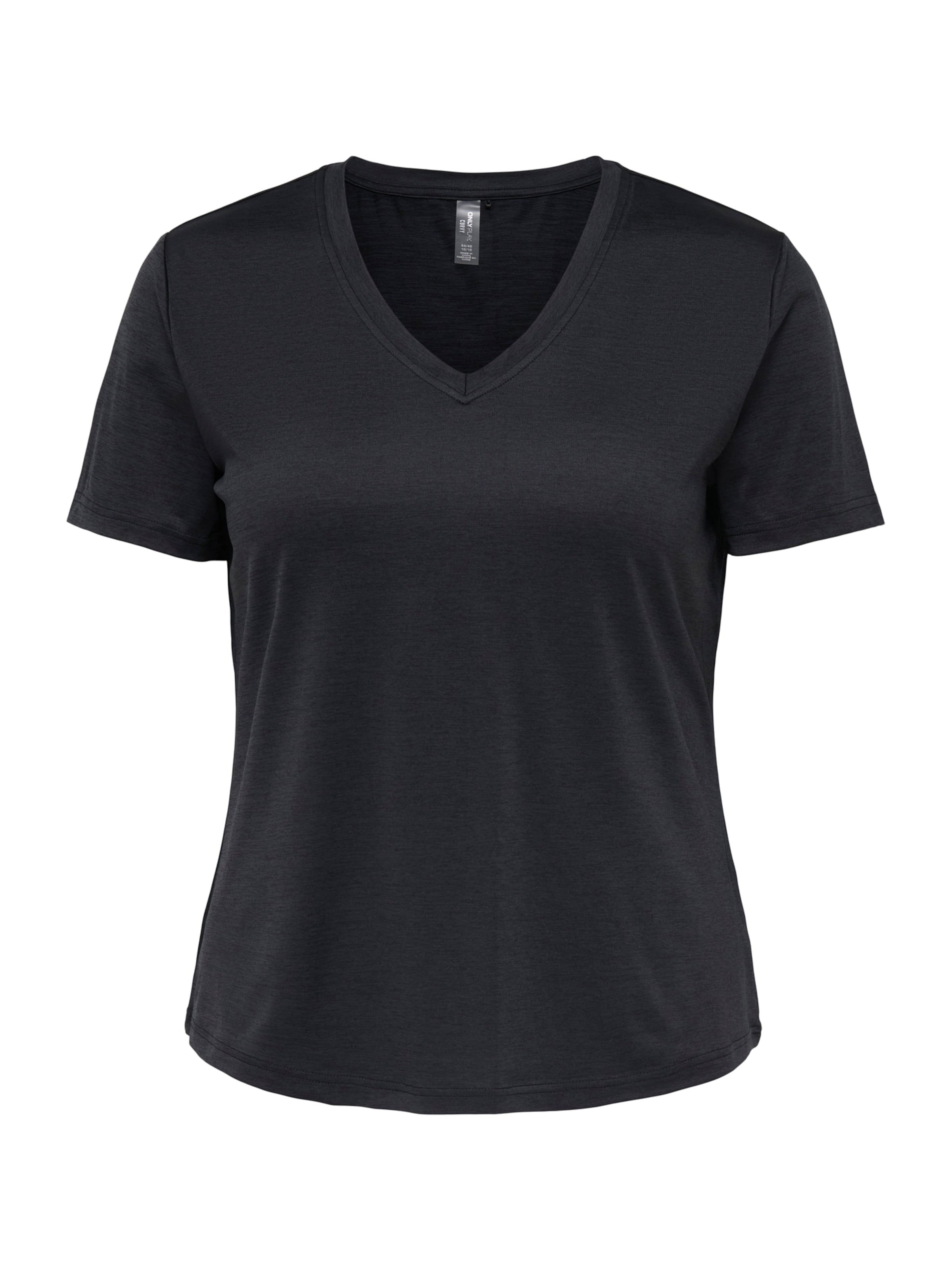 Only Play Curvy - Camiseta funcional 'ONPCORE' en negro: frente