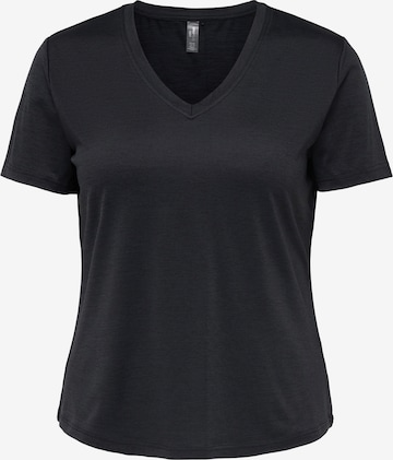 Only Play Curvy Функциональная футболка 'ONPCORE' в Черный: спереди