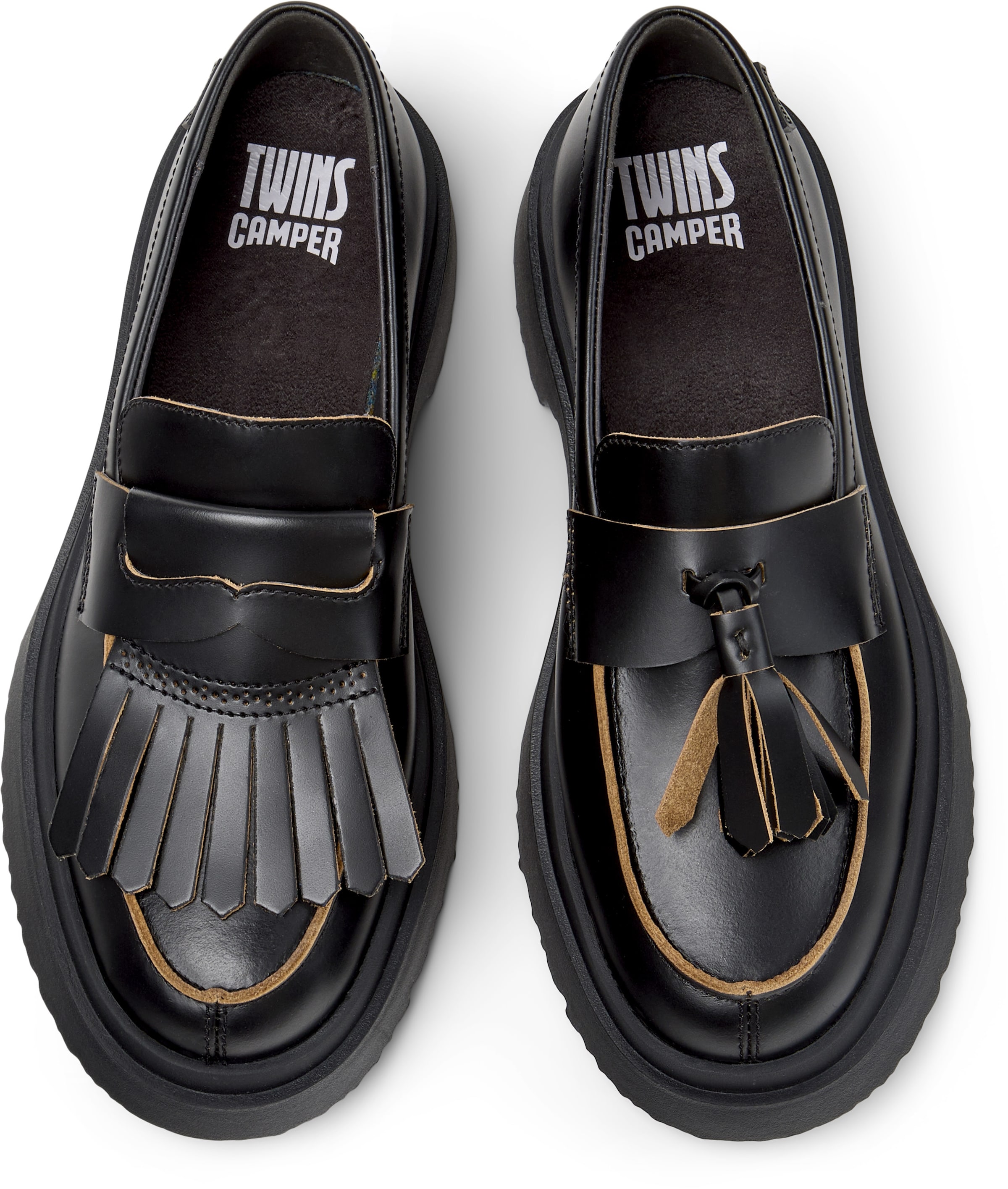 Mocassin 'Walden Twins' CAMPER en noir