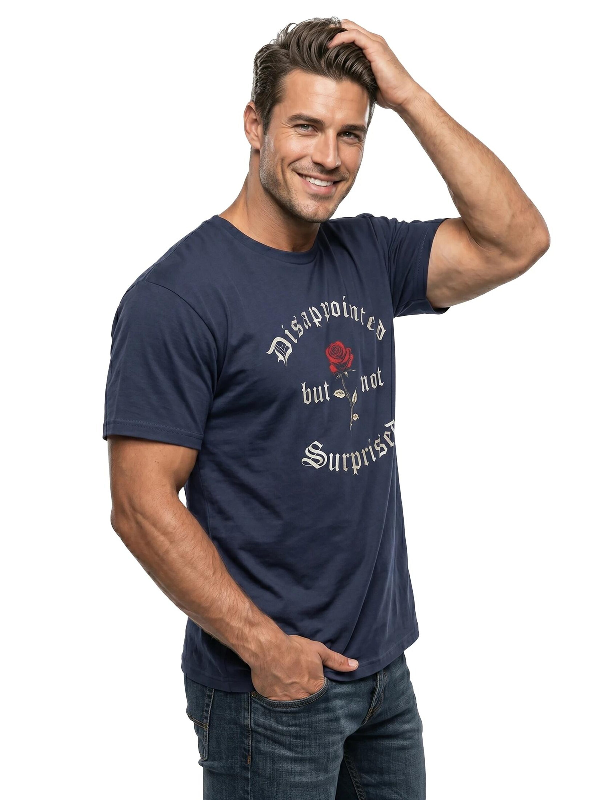 MAKAYA Shirt 'Disappointed'‌ in Blau