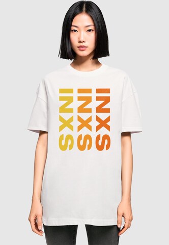 Merchcode Shirt 'INXS - Remix Art' in White: front