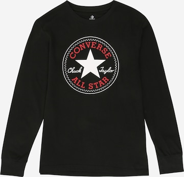 T-Shirt CONVERSE en noir : devant