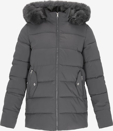 Manteau d’hiver Usha en gris : devant